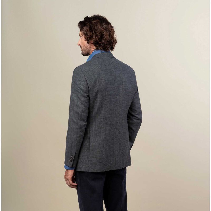 Rembrandt Hawker Dark Moss Green Textured Blazer image number 1